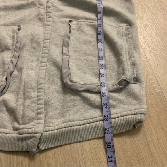 Aritzia Wilfred Roussea Zip Up Cardigan Sweater Light Grey - Picture 15 of 15